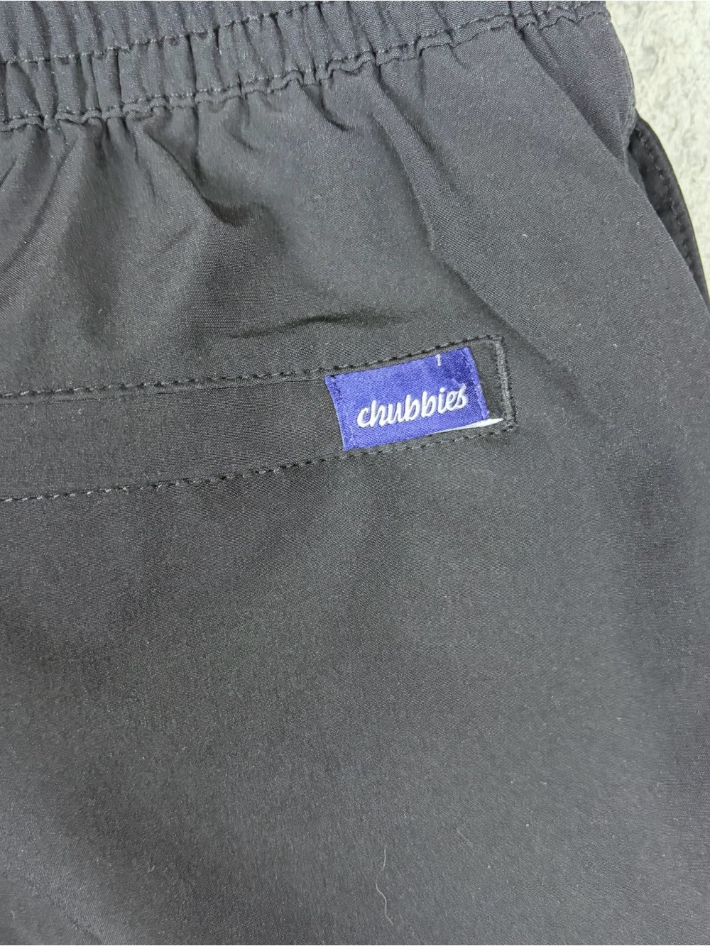 chubbies Swim Trunks Men’s Medium Black Lined Drawstring Beach 5.5” Inseam - Picture 9 of 12